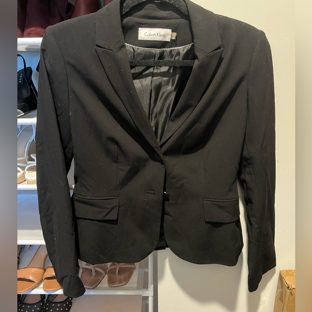 Calvin Klein Women's Classic Black Suit Jacket